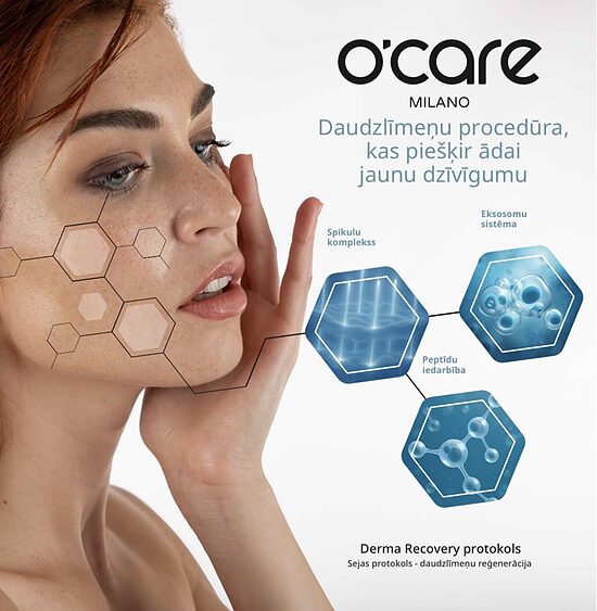 O’CARE DERMA RECOVERY - EKSOSOMU UN PEPTĪDU ĀDAS ATJAUNOŠANAS PROCEDŪRA